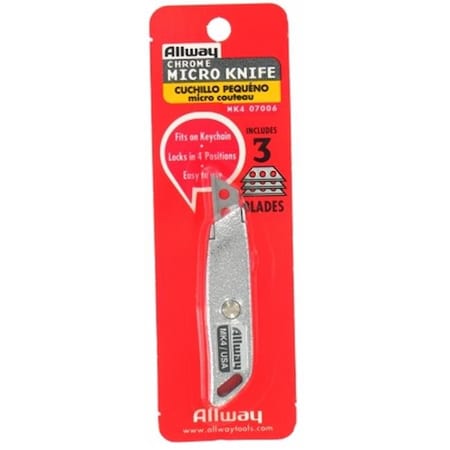 Allway Allway Tools Metal Micro Knife With 3 Blades  MK4 MK4